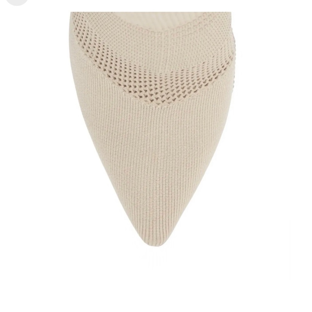 Steve Madden Maxwells Pointed Toe Knit Boot Beige… - image 8